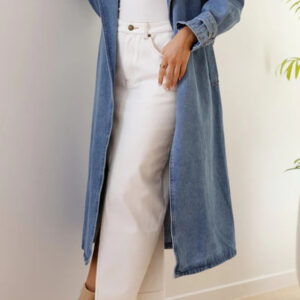Lui Denim Trench Coat - Denim